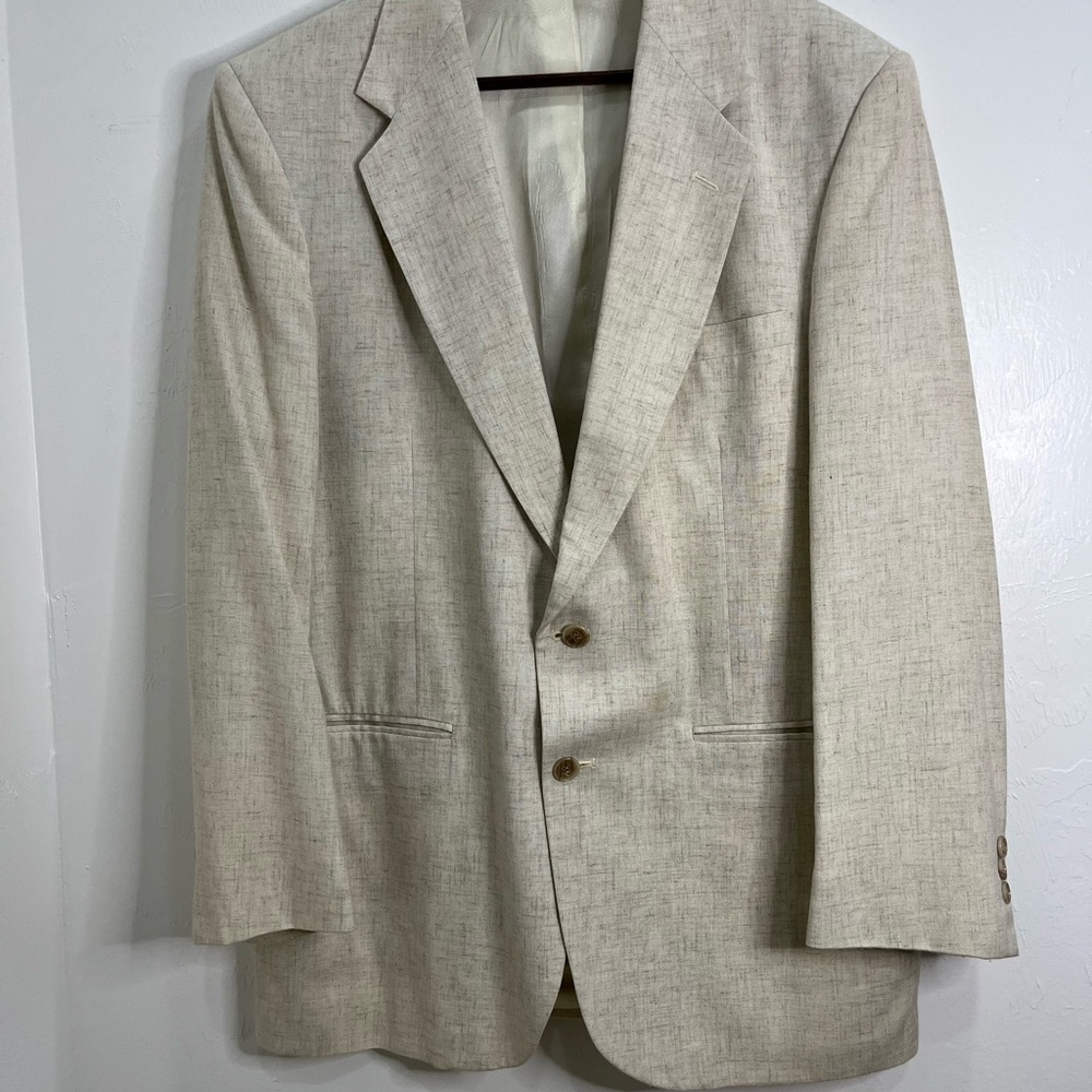 Towncraft Men’s Beige Blazer two‎ buttons